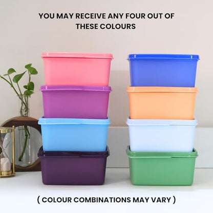 Keep Tab Plastic Container Set, 500Ml, Set of 4, M... (Plastic)