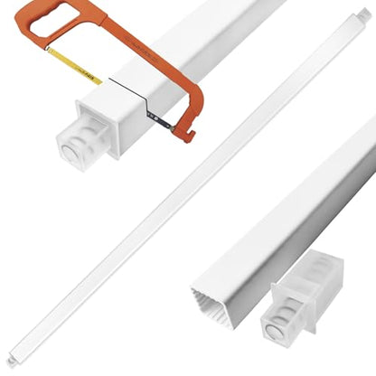 24-Inch Adjustable Towel Bar Replacement Rod Spring End Wall Mount Replacement Towel Bar for Bathroom and Kitchen Towel Storage
