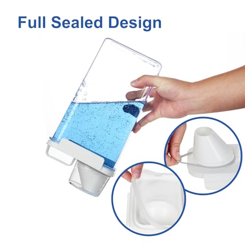 Laundry Detergent Dispenser, Liquid Laundry Container & Powder Soap Dispenser, 2 Pack Plastic Laundry Storage for Laundry Room Organization, Fabric Softener Dispenser (1.1L)