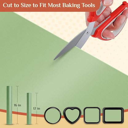 GTJ Silicone Baking Mat Roll, Reusable Baking Sheet Liners, 12 in x 6 ft | Free Cut to Size, Food-Grade, Non-Stick, Non-Slip, For Dough, Pastry, Air Fryer, Freeze Dryer, Oven Pan, Kitchen Counter
