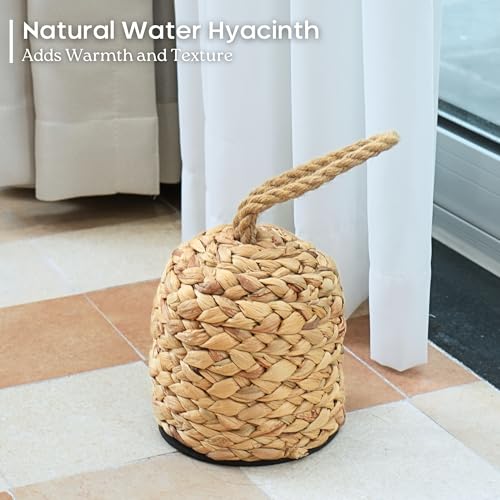 4.4lb Water Hyacinth Door Stop, Door Stopper for Bottom of Door