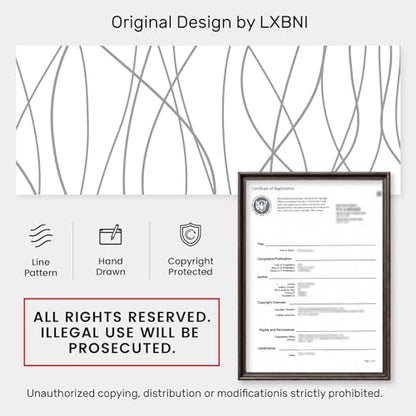 No Hook Shower Curtain with Snap-in Liner, Gray White, 71 x 74 Inch | Stripe Pattern, Waterproof, Mesh Top Window, Bottom Magnets, Hotel Style, Machine Washable, Quick Dry, Modern, for Bathroom