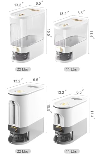 Gagee 11 Lbs Rice Dispenser, Clear
