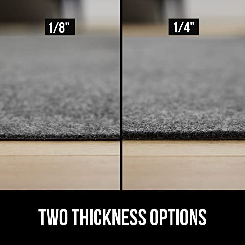 GORILLA GRIP Felt with Rubber Stay in Place Slip Resistant Rug Pad, 1/8 inch Thick, 2x8 FT Protective Padding Under Area Rugs, Cushioned Gripper Pads, Carpet Runners, Hardwood Floors Protection