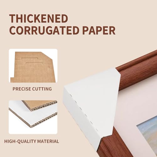 Mardili Adjustable Picture Frame Cardboard Corner Protectors for Shipping | 120 PACK Fit 1”,1.5” and 2.2” Frames, Corner Protectors for Shipping, Packaging Edge Protector, Cardboard Shipping Corners