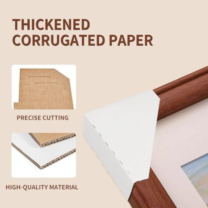 Mardili Adjustable Picture Frame Cardboard Corner Protectors for Shipping | 120 PACK Fit 1”,1.5” and 2.2” Frames, Corner Protectors for Shipping, Packaging Edge Protector, Cardboard Shipping Corners