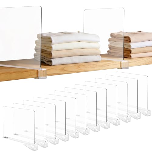 LoveBB 12 Pack Shelf Dividers for Closet Organizer...