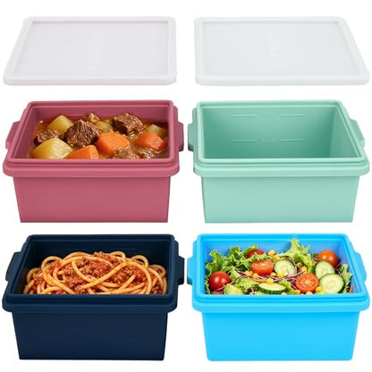 Silicone Soup Freezer Molds with Lids, 2 Cup Extra Large Ice Cube Tray, BPA-Free, Perfect for Freezing Broth, lasagna, Baked Goods, Meal Prepping and More, Dishwasher, Microwave & Oven Safe - 4 Pack