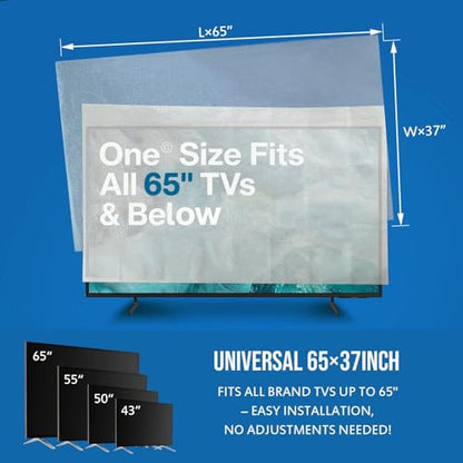Foam Flat Screen TV Cover and Bubble TV Protective Cover, Fits Up to 65" TV | 65"W X 37"H, 1×Foam and 1×Bubble, Flat Screen TV Protection Bubble Wrap for TV Moving, Storing, Packing or Home Renovation