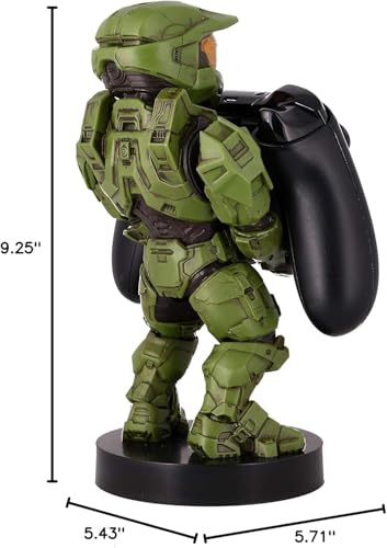 Exquisite Gaming: Halo: Master Chief - Mobile Phone & Gaming Controller Holder, Device Stand, Cable Guys, Xbox Licensed Figure, Green