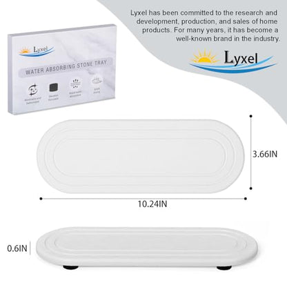 2PCS Water Absorbing Stone Tray, Fast Drying Diatomite Stone Sink Tray, Water Absorbent Diatomite Coasters, Stones Soap Trays for Kitchen Sink, Bathroom Counter Hand Soap Dish & Holders