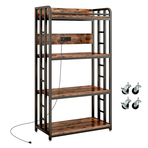 Adjustable 4-Tier Heavy Duty Kitchen Baker's Rack...