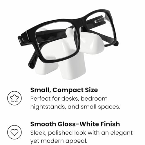 Torre & Tagus Rover Dog Eyeglass Holder Stand, Glasses Holder for Nightstand or Desk, Cute Funny Animal Glasses Stand, Decorative Eyewear Organizer