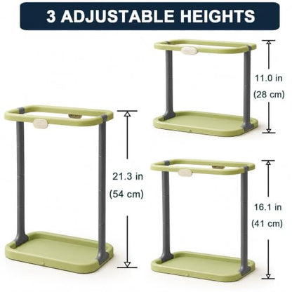 Portable Trash Bag Holder – Foldable & Lightweight Trash Bag Stand, Collapsible Trash Can for Camping, Outdoor, Car & Home Use – Easy Assembly, Compact Storage, Includes 15PCS Bags
