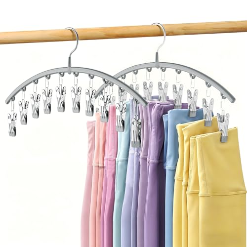Legging Organizer for Closet, Metal Yoga Pants Han... (2 Count | Gray | Metal)