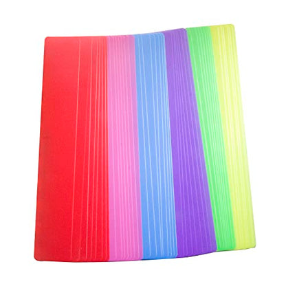 48PCS 12x2inch Thick Library Book Dividers for Shelves with Stickers