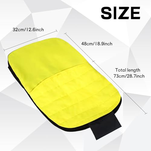 Lawn Mower Seat Cover with 5 Convenient Storage Pockets Weatherproof | Lawn Mower Seat Cover Weatherproof Tractor Seat Cover Riding Mower Seat for Cub Cadet and John Deere (Medium)