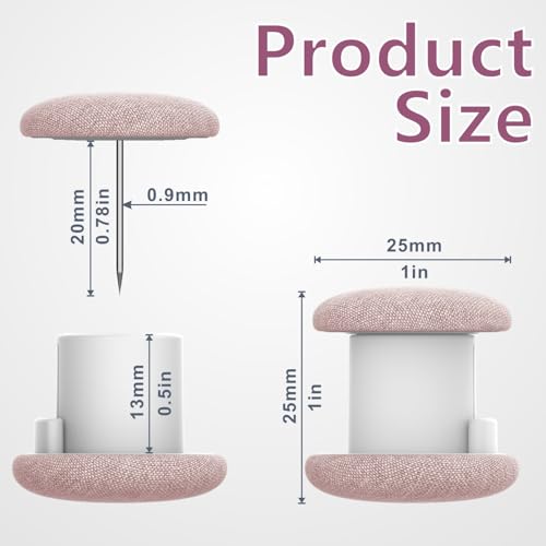 Duvet Pins & Clips-Double Sided Pin Fasteners - Prevents Comforter from Shifting in Cover,Soft Linen Material Double Sided Pin Fasteners for Quilt,Cushions (6, Pink)