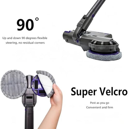 Electric Mop Head Attachment Compatible with Dyson V7 V8 V11 V10 Vacuum Cleaner Attachment with Water Tank and Mops (Color : V7V8V10V11)