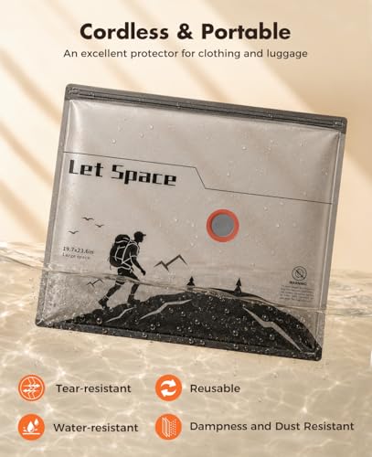 Vacuum Storage Bags with Electric Pump,Covers -60kPa Vacuum Seal Bags for Clothing Devices, Travel Bags with Portable Cordless Pump Included, Compatible with Bags 15 Combo Set