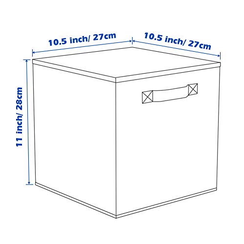 ShellKingdom Storage Bins, Foldable Fabric Storage Cubes And Cloth Storage | Storage Organizer For Closet And Toys, 10.5x10.5x11 INCH, 6 Pack (6 Colors)