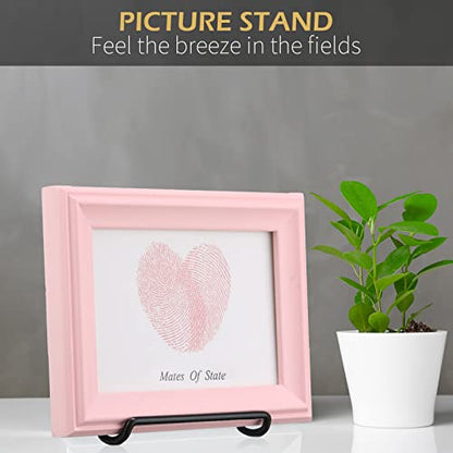 24 Pack Book Stand, Foldable Picture Holders for T... (Metal)