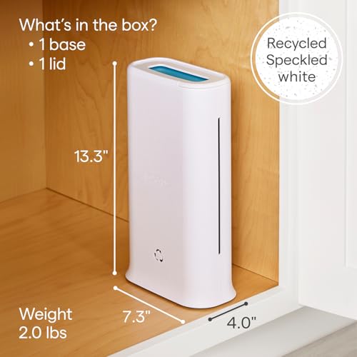 YouCopia StoraBag Space-Saving Plastic Bag Dispenser, Organizer for Kitchen Cabinet or Pantry Storage, One-Size, Speckled White