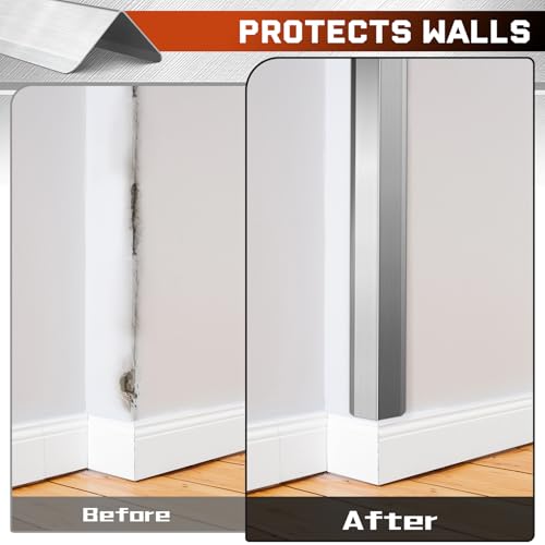 Zipcase Stainless Steel Wall Corner Guard, 10 Pack, 2 x 2 x 48 inch | with 90-Degree Angle for Wall Protection and Decoration