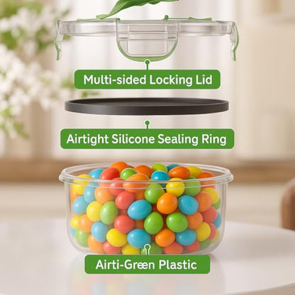 56 PCS Food Storage Containers with Lids Airtight (28 Boxes - 28 Lids)