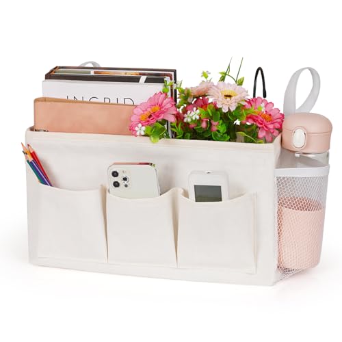 Bedside Caddy, Bedside Storage Bag Hanging Organiz...