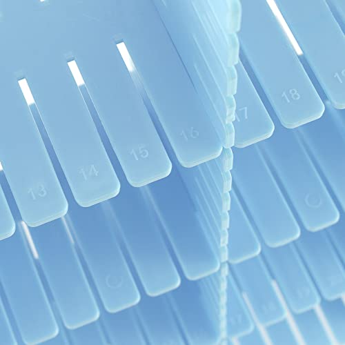 JOIKIT 60 PCS Blue Plastic DIY Grid Drawer Dividers, Adjustable Organizer, Household Storage Makeup Socks Underwear Organizer