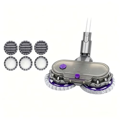 Electric Mop Head Attachment Compatible with Dyson V6 Vacuum Cleaner Attachment with Water Tank and Mops (Color : V6)