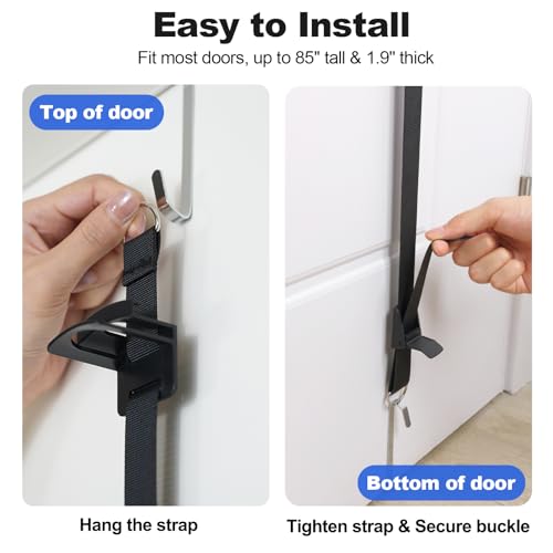 Hat Rack for Door - Two-Way Hanging Caps with Display Hooks and Hanger, Hat Organizer for Baseball Caps, Over the Door Hat Storage Organizer for Bedroom, Entrance or Garage Doors - 2 Packs