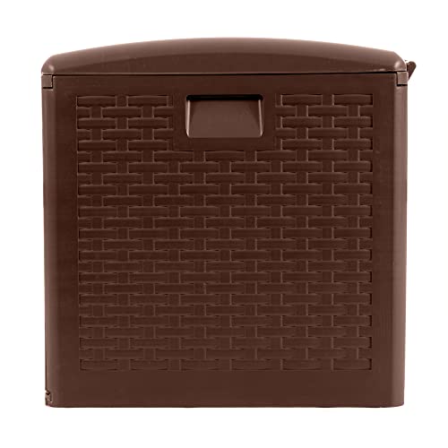 Outdoor Storage Deck Box, Standard Closure, 73 Gallon, Java