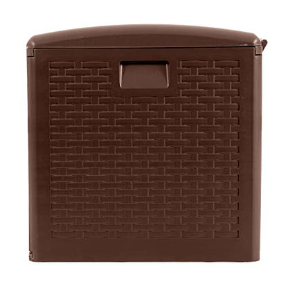 Outdoor Storage Deck Box, Standard Closure, 73 Gallon, Java