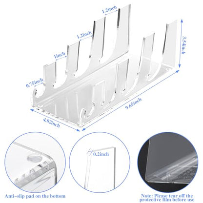 4 Pcs 4 Tier Plate Dinnerware Display Stand Acryli... (clear | Acrylic)