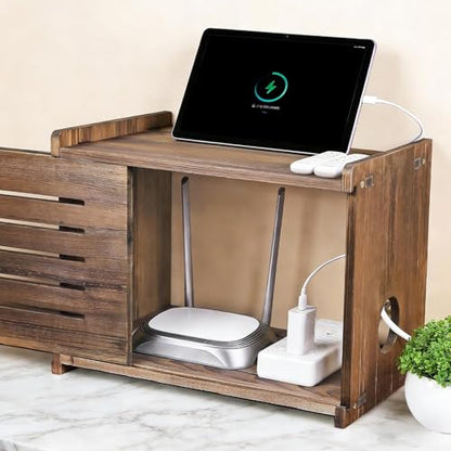WiFi Box Hider, Router Box Hider, Router Box, WiFi Router Storage Cabinet Wall/Desk Cable Organizer.