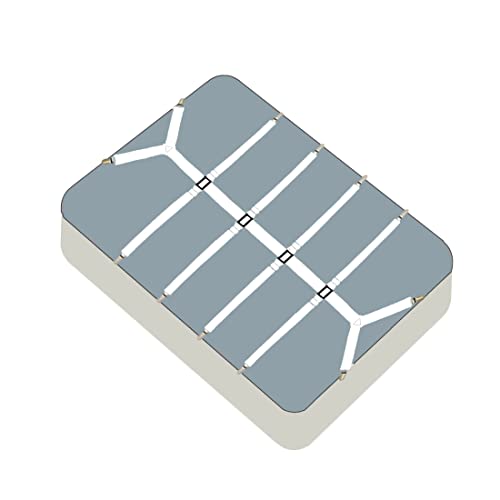 Bed Sheet Straps Adjustable Crisscross Sheet Clips Suspenders to Keep Your Bed Tidy (White)