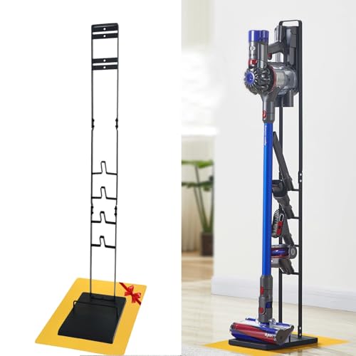 Vacuum Stand for Dyson,Vacuum Accessories Stable Metal Storage Bracket Holder for Dyson Handheld V15 V11 V10 V8 V7 V6 Cordless,DC30 DC31 DC34 DC35 DC58 DC59 DC62 DC74(Black) …