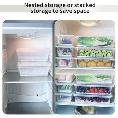 Food Storage Container, (3-Pack) Plastic Food Cont... (Clear | Polypropylene)