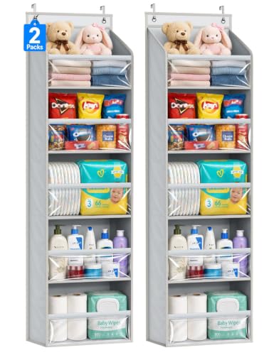 2 Pack Over the Door Organizer, Large Capacity Clo...