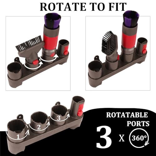 Attachments Mount Holders Compatible with Dyson Ge... (Gray | Plastic)