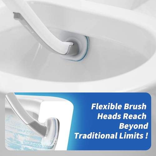 28 Count Toilet Brush Refills, Toilet Refill Pads, Disposable Toilet Brush Heads for Bathroom Cleaning