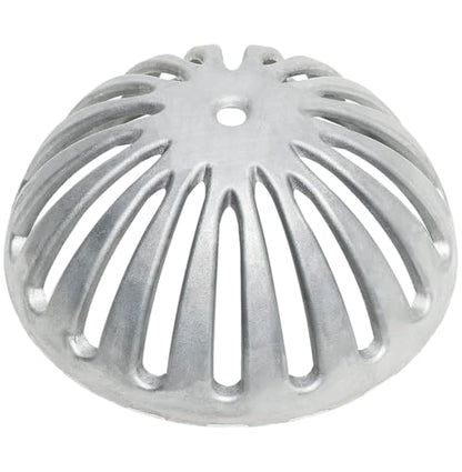 Leyso Heavy Duty Aluminum Dome Floor Drain Cover and Drain Strainer, Removable Outdoor Drain Cover, Dome Strainer for Restaurant, Home, Garden, Roof Top 5-1/4" Diameter x 2-1/4"H (1 PCS)