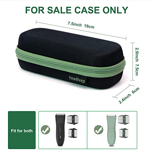 Case for Meridian Trimmer, Hard Carrying Case for MANSPOT Groin Hair Trimmer Without Recharge Dock, Meridian Shaver Storage Travel Bag MANSPOT Trimmer Holder with Shockproof Detachable Insert Foam