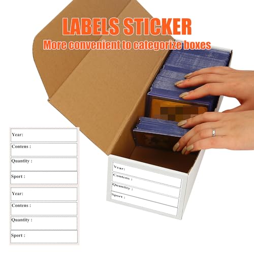 4-Pack • 3200-Count Trading/Gaming Card Box – Fits Toploaders & Sports Cards – Heavy-Duty Cardboard Organizer