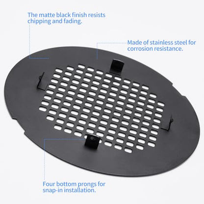 Shower Drain Cover, Drain Hair Catcher Snap-in Replacement Strainer | Chrome Plated Round Grate, Drain Protector Designed for 4.25" OD Standard Round Shower Drains