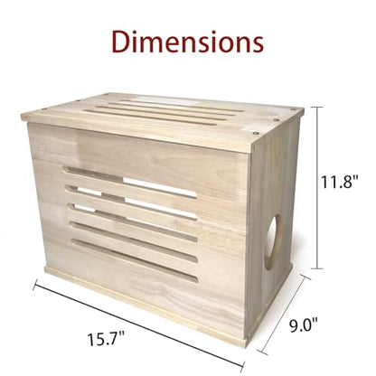 Router Box Hider, 15.7" L×9.0" W×11.8" H Wood WiFi Modem Box Hider