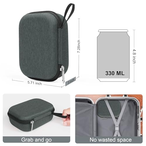 Bukere Travel Sunglasses Organizer Glasses Case, 3 Adjustable Slot for Multiple Eyeglasses, Hard Eyewear Box for Men Women