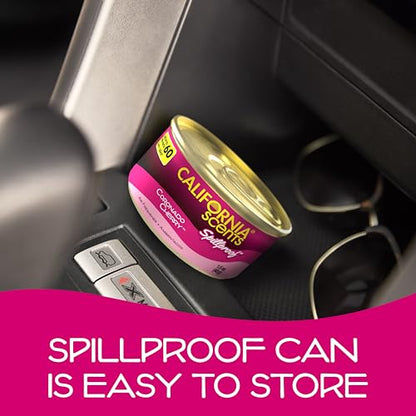 Can Air Freshener and Odor Neutralizer by California Scents, Set of 12 Spillproof Cans for Home and Car, Coronado Cherry, 1.5 Oz Each